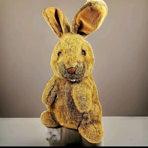 Brown Cottontail 13" Plush Rabbit 24K Polar Puff Special Effects 1991 Stuffy